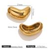 Europeu e Americano Pequeno Feijão De Ouro De Aço Inoxidável Pingente Simples Feminino Nicho Design Sentido Alta Moda All-match DIY Colar Pulseira