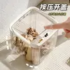 Caja de Almacenamiento de Escritorio con Tapa abatible Acrílico Transparente Caja Organizadora a Prueba de Polvo Habitación Dormitorio Oficina Caja para Mascarillas con Tapa