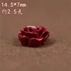 Marca Famosa Cristal Cinabrio Flor de Loto Rosa Trébol de Cuatro Hojas Flor de Cinco Pétalos Cuentas Sueltas Joyería Tejida a Mano para DIY Cuentas Sueltas