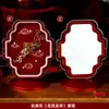 Set de Espejo Rojo de Boda para la Novia, Dote para la Novia, Celebración de Boda, Espejo de Maquillaje, Preparación de Boda, Colección de Artículos para Boda