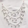 Cadena de Hombro de Perlas Multicapa Estilo Ins de Lujo Ligero Europeo y Americano, Cadena de Brazo para Vestido de Novia, Accesorio de Hombro de Nicho, Accesorio para Fiesta de Banquete