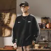 Sudadera Retro de Rayas Gruesas para Hombre Primavera y Otoño 2025 Nueva Moda Estilo Americano Marca Popular Holgada Talla Extra Parte Superior Chaqueta para Hombre