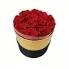 Flores Eternas para el Día de San Valentín, Regalo Transfronterizo al por Mayor, Flores Eternas en Varios Tamaños, Estilo Cubo Abrazo, Directamente del Fabricante