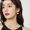 Pendientes de Plata de Ley S925 con Aguja y Perla Swarovski Venta Caliente Elegantes Pendientes de Estilo Francés para Mujer Pendientes de Perla Venta al por Mayor