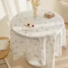 Pequena Toalha de Mesa de Tecido Floral Pastoral Estilo Ins Pano de Mesa de Café Estilo Japonês Tapete de Mesa Toalha de Mesa de Quarto Pano de Cobertura Retangular E18