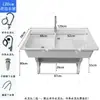 Fregadero de lavandería de piedra de cuarzo para balcón, lavabo doméstico con tabla de lavar de mármol integrada, fregadero de lavandería para patio exterior