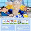 Crayon Shin-Chan e Chibiusa Menino e Menina Mês Completo 30 Dias Banquete de Cem Dias Decoração de Aniversário Placa de KT Balões