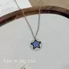 Collar de Pareja Estrella Guardiana del Sol Tian Xuning Zi Yu Diseño Simple de Nicho Cadena de Clavícula de Moda de Gama Alta