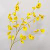 Película de decoración para el hogar con orquídea danzante de simulación de lujo y luz para sala de estar, flor artificial falsa para boda, sensación de orquídea danzante, flor de simulación