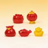 Lanternas de Micro-Paisagem de Ano Novo, Fogos de Artifício, Sacolas da Sorte, Decorações, Artesanato DIY de Resina, Pequenos Enfeites, Acessórios Atacado