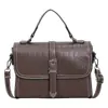 2026 texturizado nuevo color sólido retro de una pieza envío directo moda coreana PU bolso de hombro bandolera bolso pequeño cuadrado