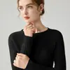 Otoño 2026 Nuevo Suéter de Punto para Mujer Cuello Redondo Tejido de Trenza Prenda Premium para Mujer Capa Base Engrosada