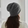 Venta al por mayor del fabricante 100% Cachemir Suave y Cálido Apto para la Piel Gorro de Cachemir Tejido Unisex Gorro Tejido para Clima Frío