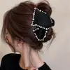 Pinza Negra Triangular para el Cabello para Mujer 2026 Nuevo Estilo Pinza de Pelo de Gama Alta para Recogidos en la Parte Trasera de la Cabeza Pinza de Tiburón Accesorio para el Cabello