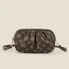 Bolsa Feminina 2026 Novo Estilo Bolsa Transversal Feminina Couro Macio Plissada Pequena Quadrada Versátil Bolsa para Celular Bolsa de Ombro Transversal Comércio Exterior