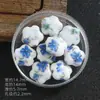Contas Cerâmicas Azuis Variadas Acessórios para Joias DIY Contas Soltas Acessórios para Pulseira Material para Pulseira Colar
