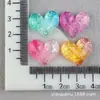 Accesorios de Resina con Brillo Degradado Accesorios para el Cabello Corona Pasador de Pelo Estrella de Cinco Puntas Concha Corazón Agujero DIY Parche para Zapato