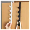 Perchero de puerta sin perforaciones para colgar abrigos, perchero de puerta para el hogar, perchero de puerta para dormitorio de dormitorio, estante de almacenamiento para colgar abrigos