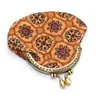 Estilo étnico impresión de veta de madera monedero creativo para mujer billetera pequeña bolsa de boca de oro mini bolsa para auriculares venta al por mayor