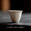 Xícara de Chá com Esmalte Cinza de Cinza de Miyan Copo Individual para Degustação Estilo Chinês Cerâmica Conjunto de Chá Kung Fu Copo Fulu Copo de Chá Cabaça