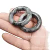 Anillo de jade azul y blanco natural para hombres y mujeres, anillo de jade estilo antiguo, pieza de mano decorativa, venta al por mayor directa del fabricante
