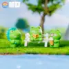 Viajando Juntos con Muñecos de Animales Pequeños Rana, Accesorios de Decoración DIY para Jardinería de Paisaje Micro, Mini Adornos Pequeños