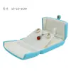 Caja de Joyería de Terciopelo con Doble Apertura, Caja para Anillos de Joyería, Caja de Regalo para Colgante, Pulsera, Collar, Caja de Perlas, Caja de Empaque para Joyería