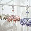 Três e 24 Clamp Plum Blossom Shaped Drying Rack Multi-Clip Secagem de Roupas Meias Varanda Cabide de Roupas Cabide de Roupas Cabide de Roupas