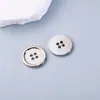 Botones Metálicos de Alta Gama de Cuatro Agujeros con Borde Fino Electrochapados con Puntos de Aceite, Adecuados para Abrigos de Lana, Trajes, Camisas y Botones Cosidos a Mano