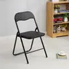 Cadeira Dobrável para Casa Cadeira para Dormitório de Estudante Cadeira para Computador Cadeira de Treinamento Cadeira de Escritório Banco Cadeira de Jantar Cadeira com Encosto para Conferência e Treinamento