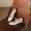 Zapatos Mary Jane Estilo Francés 2026 Nuevos Zapatos Profesionales de Tacón Bajo con Correas, Mocasines Elegantes para Sociales, Tallas 33-43