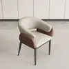 Nueva Silla de Comedor Estilo Italiano Lujo Ligero 2026 para Hogar, Hotel de Alta Gama, Restaurante Comercial, Silla de Cuero con Respaldo, Silla de Mesa de Comedor