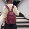 Estilo japonês lavado lona pequena mochila feminina estilo coreano harajuku cor sólida mochila casual lona estudante bolsa escolar mulheres
