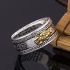 Anillo retro creativo de plata tailandesa envejecida para hombres y mujeres con índice del zodíaco de 12 signos Anillo Accesorios Venta al por mayor