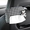Caja de pañuelos para coche, caja de papel, caja de pañuelos para coche, bonita caja de pañuelos colgante con dibujos animados, caja de pañuelos para coche con sentido avanzado