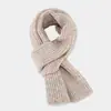 Cachecol de Cor Sólida Suave Estilo Coreano Feminino de Lã Tricotada Curto Cachecol Feminino de Outono e Inverno Quente Simples Versátil para Amantes