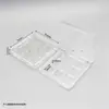 [En Stock] Caja Transparente Cuadrada Mediana de Nueve Compartimentos para Sombras de Ojos, Paleta de 9 Colores para Labiales, Caja Vacía para Probar Colores de Muestra