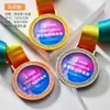 Medalla de Cristal Competición de Maratón Campeón Infantil Medalla de Oro Honor Estudiante Placa Metálica