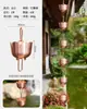 Corrente de Chuva Externa de Cobre Corrente de Drenagem de Beiral Estilo Japonês Corrente de Água da Chuva de Pátio de Villa Corrente de Desvio de Água da Calha Corrente de Água Decorativa