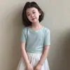 Camiseta Infantil Tutú Elefantito Verano 2026 Nuevo Manga Corta Estilo Padre-Hijo Simple Cómodo