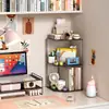 Estante de almacenamiento para mesita de noche de dormitorio, estante de almacenamiento de esquina para litera de dormitorio, estantería de esquina para mesita de noche de estudiante universitario