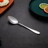 Vajilla de Acero Inoxidable 1012 Transfronteriza de 6 Piezas Estilo Occidental Cuchara Café Cuchillo para Bistec, Tenedor y Cuchara Caja de Regalo de 24 Piezas