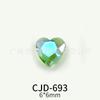 Nova nail art fundo pontiagudo Diamante super brilhante estilo japonês gelo transparente fruta Verde importado cor multi-corte amor diamante joias atacado