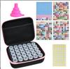 Ferramentas de pintura diamante adequadas para bolsa de armazenamento portátil, nova garrafa redonda de 60 grades, adesivo faça você mesmo, armazenamento de diamante, bolsa de sementes