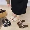 Sandalias de verano versátiles y favorecedoras para mujer, sandalias planas estilo hada de playa para mujer