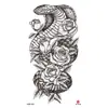 Adesivos de Tatuagem Florais Pequenos para Braço Inteiro e Costas, Geisha Borboleta Flor de Rosa Coloridos Criativos Peculiares Frescos Adesivos de Tatuagem