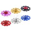 Roda guia traseira de bicicleta, acessórios automotivos de Taiwan, rolamento ânodo CNC, roda dentada de mostrador // roda guia