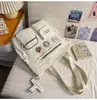 Mochila Nueva Estilo Coreano para Chicas Suaves con Múltiples Bolsillos, Gran Capacidad, Mochila Ligera para Estudiantes de Secundaria, Bolso Escolar para Estudiantes de Primaria