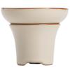 Colador de té de cerámica beige, colador de té, separador de té, tetera, accesorios para juego de té