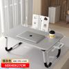 Mesa Pequeña para Cama, Escritorio para Dormitorio de Estudiantes, Escritorio Plegable para Perezosos de Dormitorio, Mesa para Ventana Saliente, Escritorio Giratorio Pequeño de Madera Maciza para Computadora
